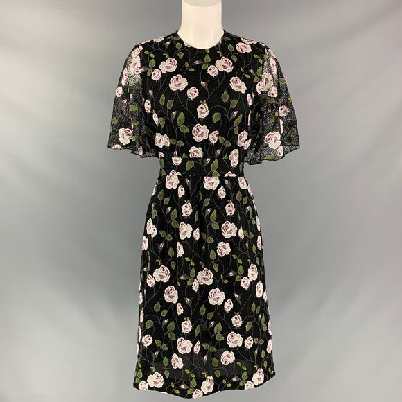 Eyelet GIAMBATTISTA VALLI Size XS Black Cotton & Polyester Dress - Picture 1 of 5